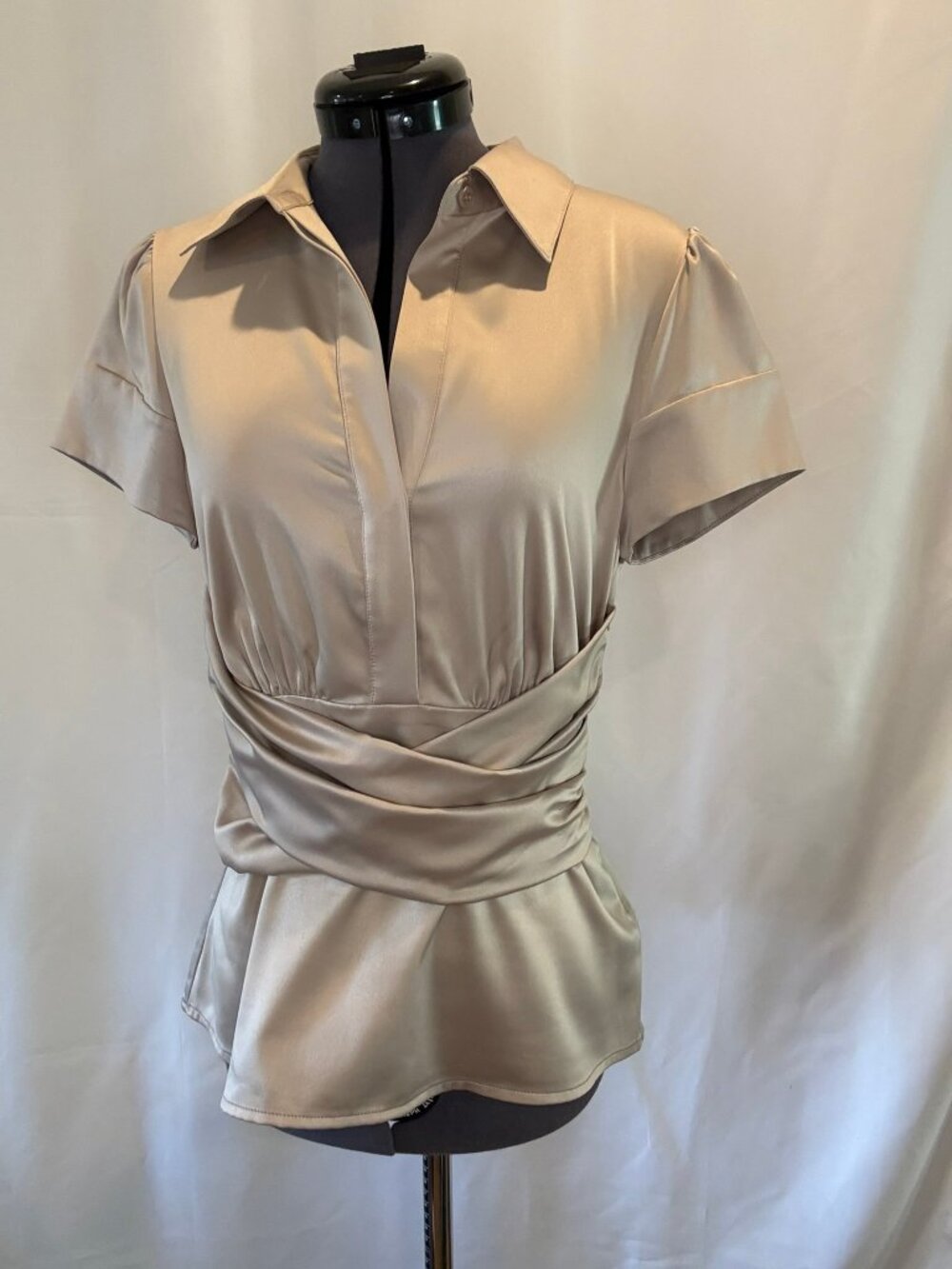 BCBG Max Azria size small champagne top